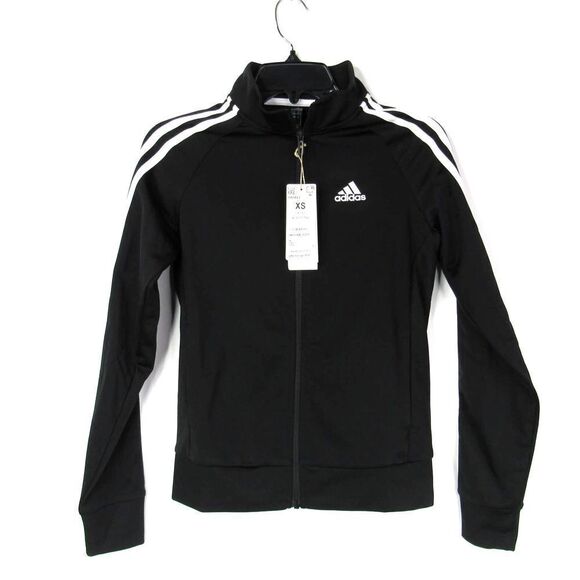 ADIDAS PRIMEGREEN ESSENTIALS WARM-UP SLIM 3-STRIPES WOMEN'S TRACK JACKET XS - Picture 2 of 8